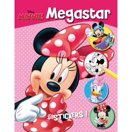 Megastar malebog med Minnie Mouse mm. samt klistermærker