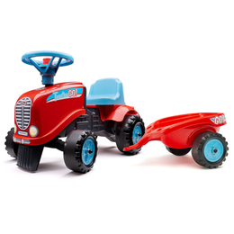 Falk Tractor Go! Gåbil med Trailer