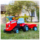 Falk Tractor Go! Gåbil med Trailer