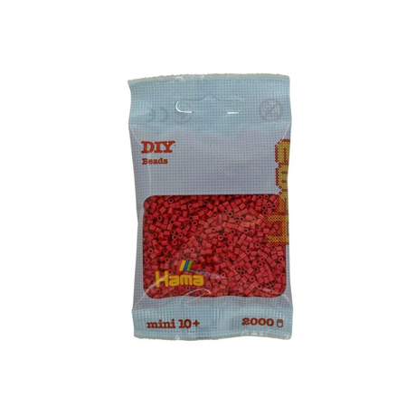Hama mini perler 501-114 2000 stk - kirsebærrød