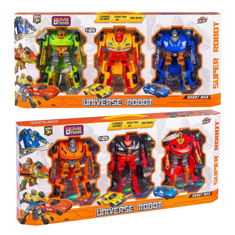 Transform Robotter & Biler Sæt 3 stk