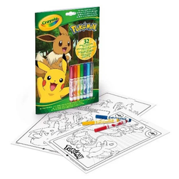 Crayola Pokémon farvesæt med tuscher og tegninger