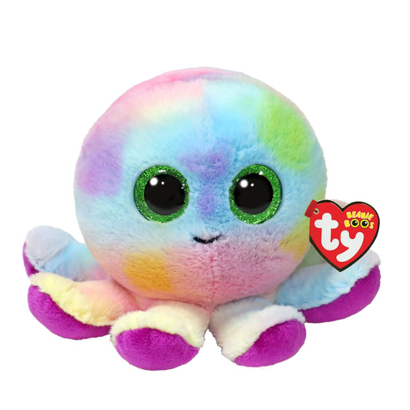 Ty Beanie Boos blæksprutte Bubbles regnbue