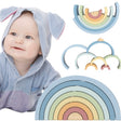 TOOKY TOY Træregnbue i Pastelfarver – Montessori Legetøj (18 mdr+)