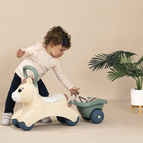 SMOBY Little Ride-On Pony med Trailer (fra 12 måneder)