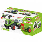 FALK Claas Grøn Baby Traktor med Anhænger og Tilbehør (fra 1 år)