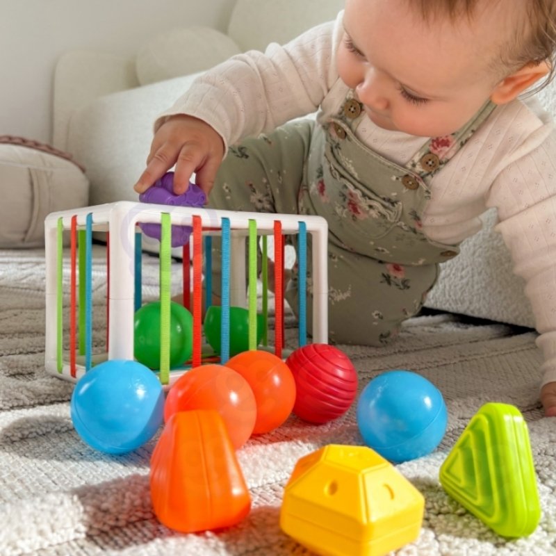 WOOPIE BABY Fleksibel Sanse-Kube med Former – 13 dele (fra 12 måneder)