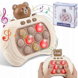 WOOPIE POP IT Interaktivt Anti-Stress Spil – Bamse med Lys og Lyd (fra 3 år)