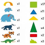 WOOPIE Magnetisk Byggesæt – Jungle Dyr 3D (45 dele, fra 3 år)