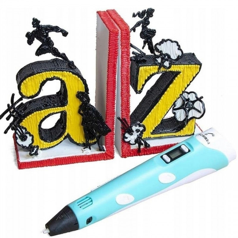 MaxiLegs 3D Pen Sæt med LED-display - Kreativ sjov (3 år+) - PINK