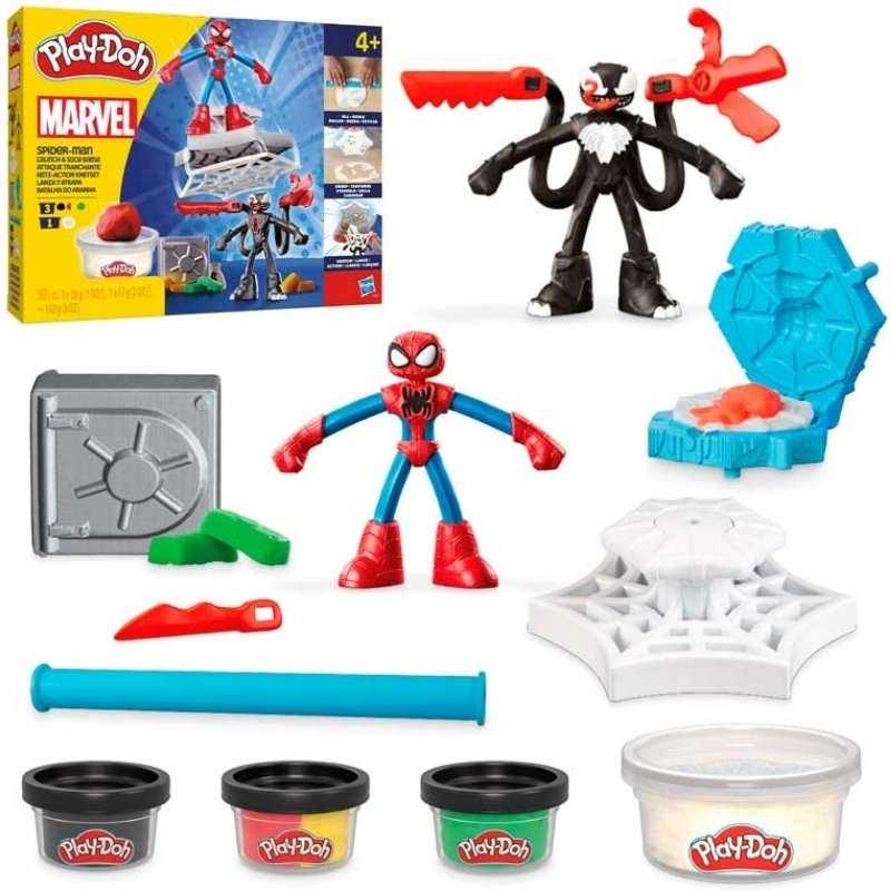 Play-Doh Modellervoks Spider-Man Launch & Slice Battle