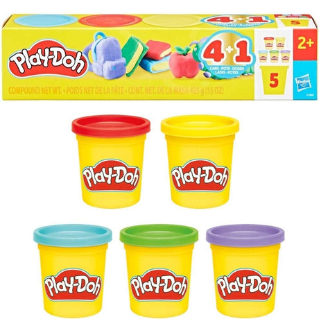 Play-Doh Farvepakke med 5 Bøtter Modellervoks