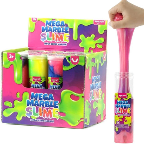 Mega Marmor-Slim i Rør (assorterede farver)