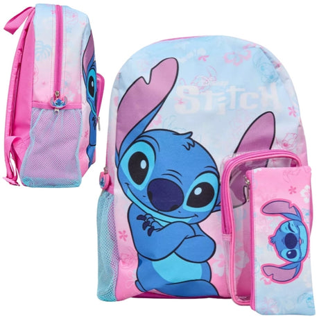 Disney Stitch Surf Rygsæk med Penalhus