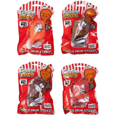 Giggle Tastic Disco Drumsticks - Legetøj formet som kyllingelår (Assorteret)