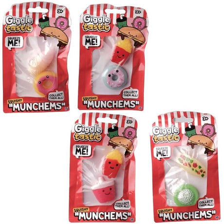 Giggle Tastic Squishy Munchems (2-pak, assorteret)