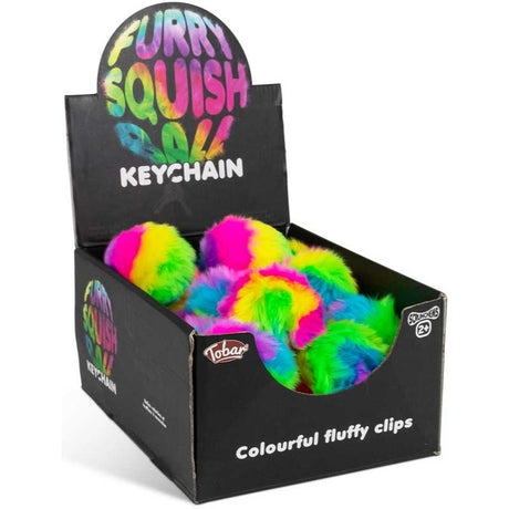 Scrunchems Furry Squish Ball Nøglering