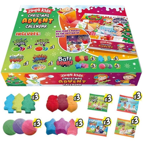 Zimpli Kids – Julekalender med Slimsjov og Baff Bombz til Badekaret