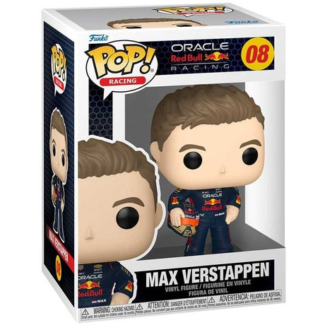 Funko Pop! Racing: Max Verstappen med hjelm – Red Bull Racing