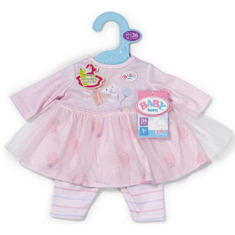 BABY born Kjole med Rose motiv – 36 cm