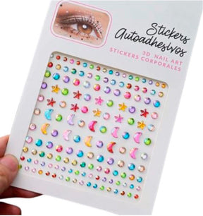 Rhinsten – selvklæbende ansigtssten (Face Gems) - flere farver