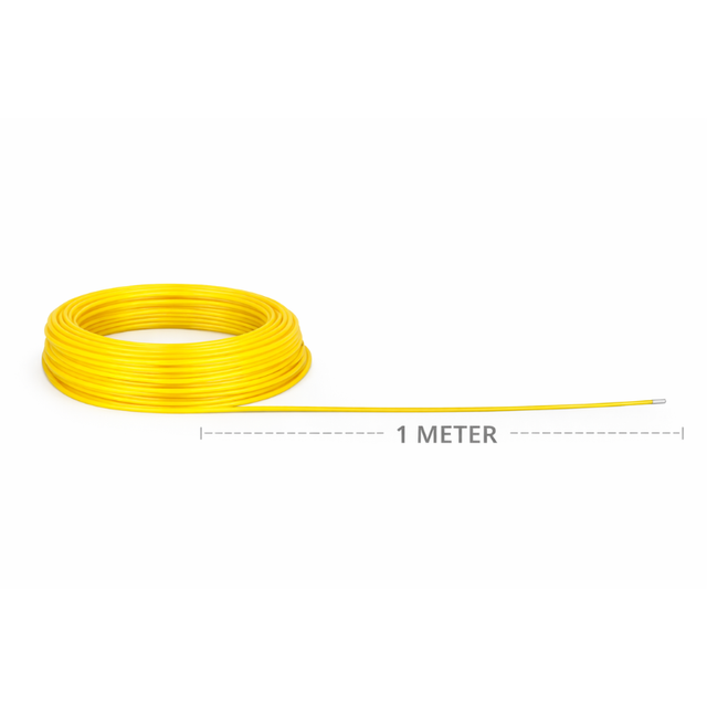 Filament til 3D-pen - Transparent - Yellow - Meter mål