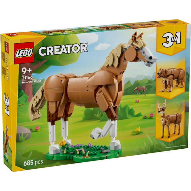 LEGO Creator 31166 – Smuk hest 3-i-1 byggesæt