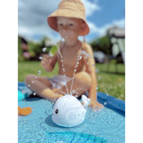 WOOPIE LED vandsprøjtehval – mini fontæne & LED-lys til badekar
