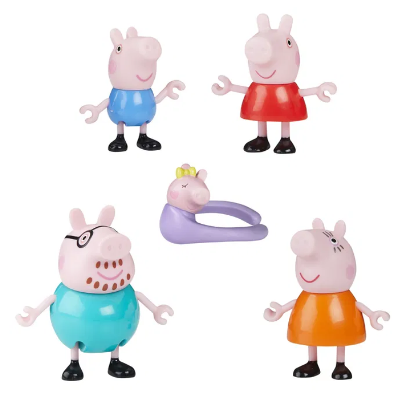 Peppa Pig Familiefigur­sæt m. 5 figurer