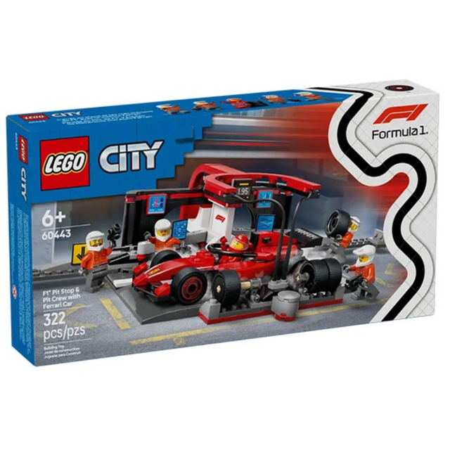 LEGO City 60443 – F1 Pitstop med Ferrari-bil