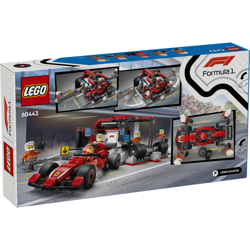 LEGO City 60443 – F1 Pitstop med Ferrari-bil