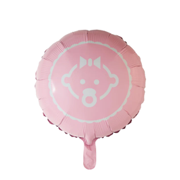 Folieballon Baby girl – rund 45 cm