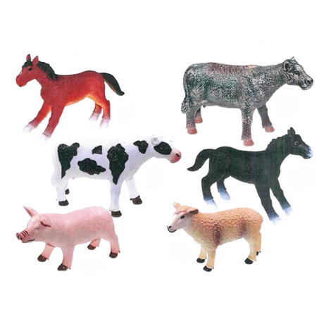 Soft bondegårdsdyr 23-27 cm – assorteret