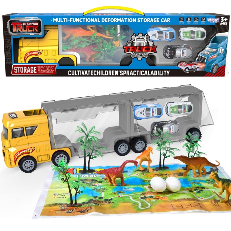 Dinosaur Transporter Lastbil med biler og figurer