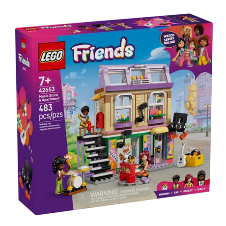 Lego Friends musikbutik og lejlighed 42653