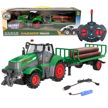 Farmer Truck R/C traktor m. trailer 1:24