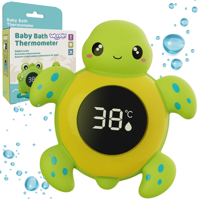 WOOPIE BABY 2-i-1 badetermometer – Skildpadde