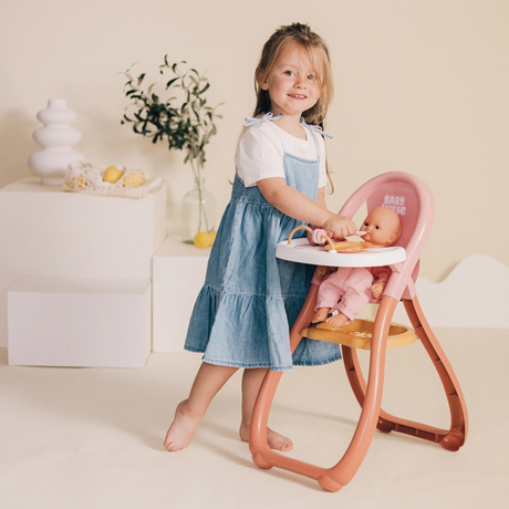 SMOBY Baby Nurse ammestol med tallerken og ske