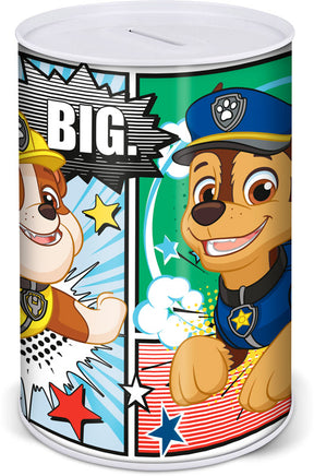 Sparebøsse i metal med Paw Patrol