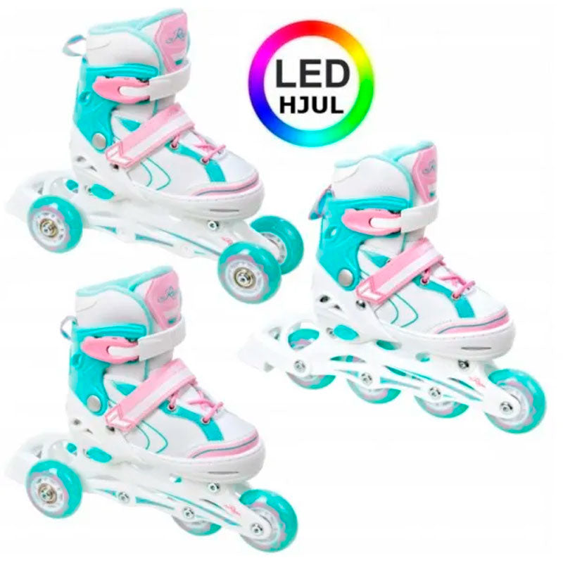 Raven LIA 3i1 rulleskøjter med LED lys