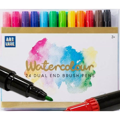 Art Luxe 24 stk. WaterColour dual end brush pens