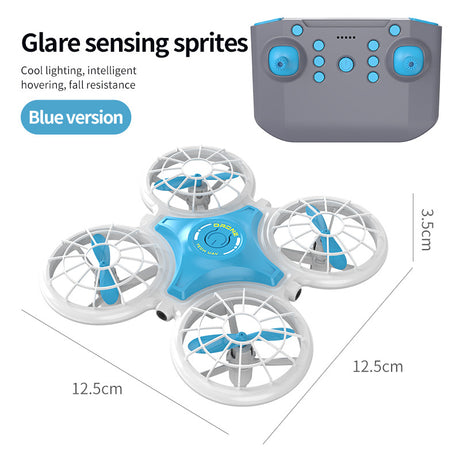 Fjernstyret Mini Drone med LED-lys og Sensorstyring (6 år+)