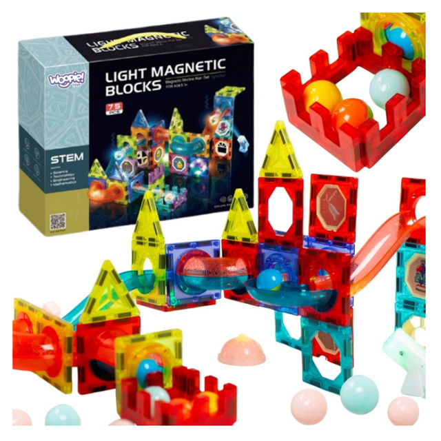 Magnetisk byggeklodser – 75 dele