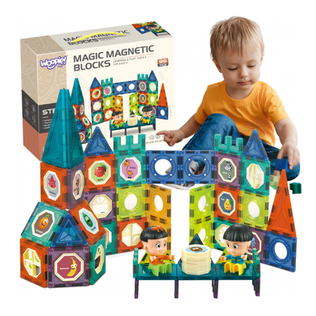 Magnetisk Slot-byggeklodser – 98 dele