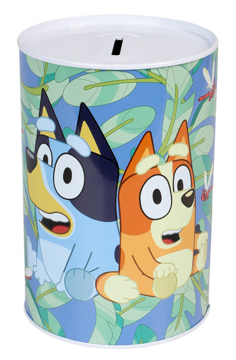 Sparebøsse i metal med Bluey
