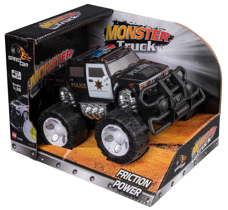 Speedcar Politi Monster Truck