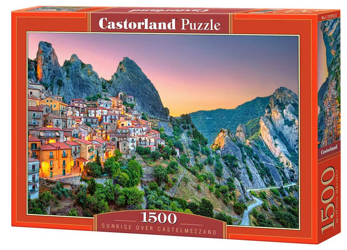 Castorland puslespil 1500 brikker - Sunrise over Castelmezzano