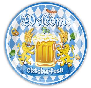 Oktoberfest og Tyroler Tallerken 7" - 10 stk