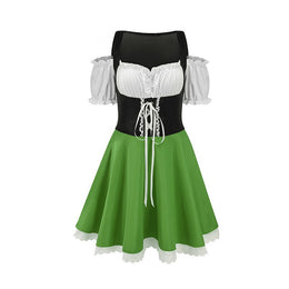 Tyrolerkjole / Dirndl Grøn - Oktoberfest Kostume