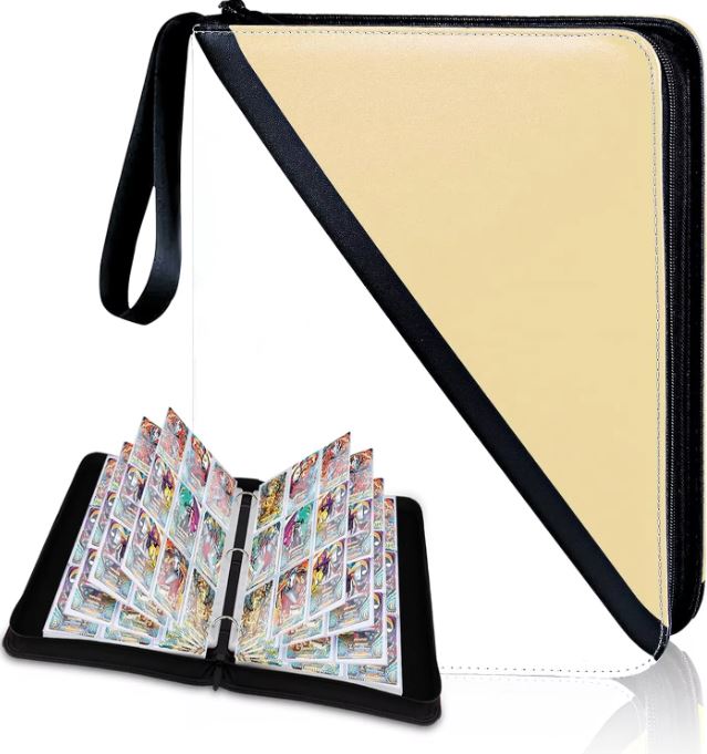 MIO 9-Pocket PU Leather Pokémon Kortmappe med Lynlås - Samlemappe til 900 Kort